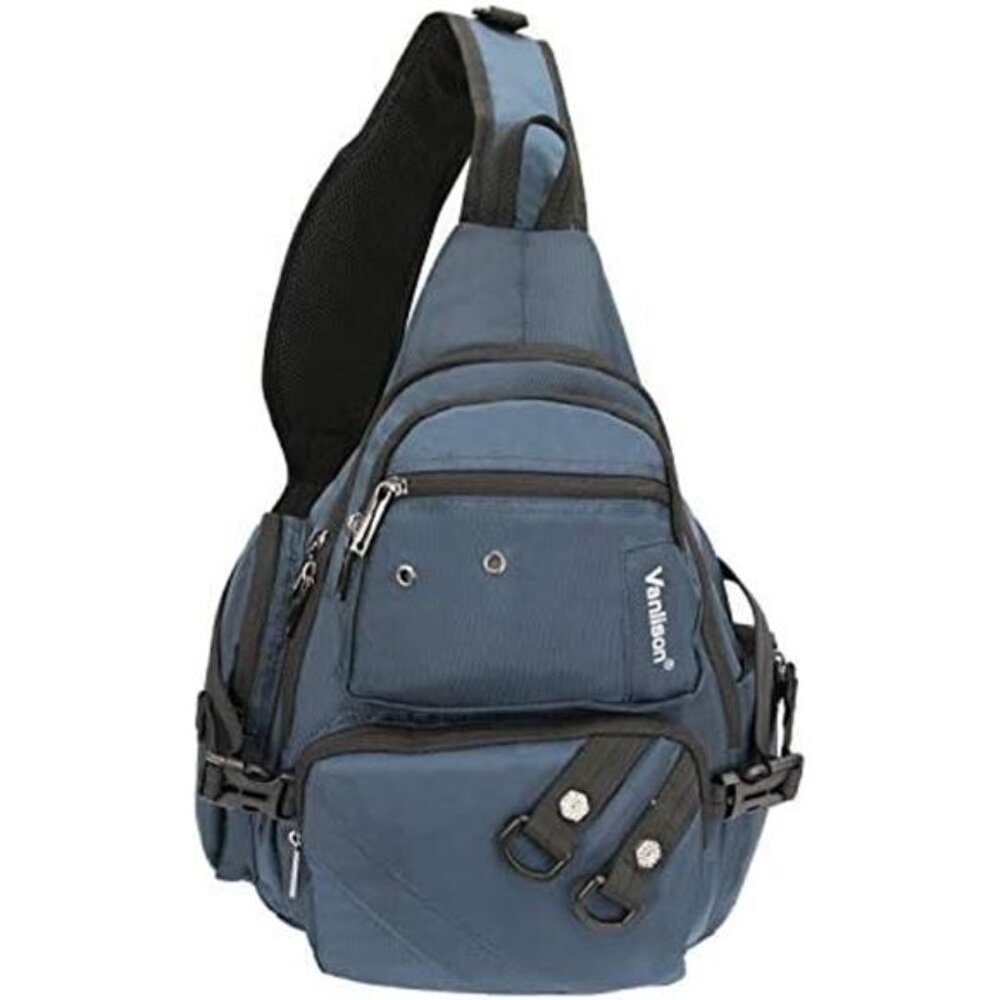 Crossbody Sling Bag Backpack for Men & Women Large Fits 13" Laptop